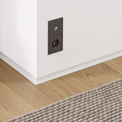 Микроплинтус алюминиевый Modern Decor RAL 9003 Белый 62-56-00 2500×19×16