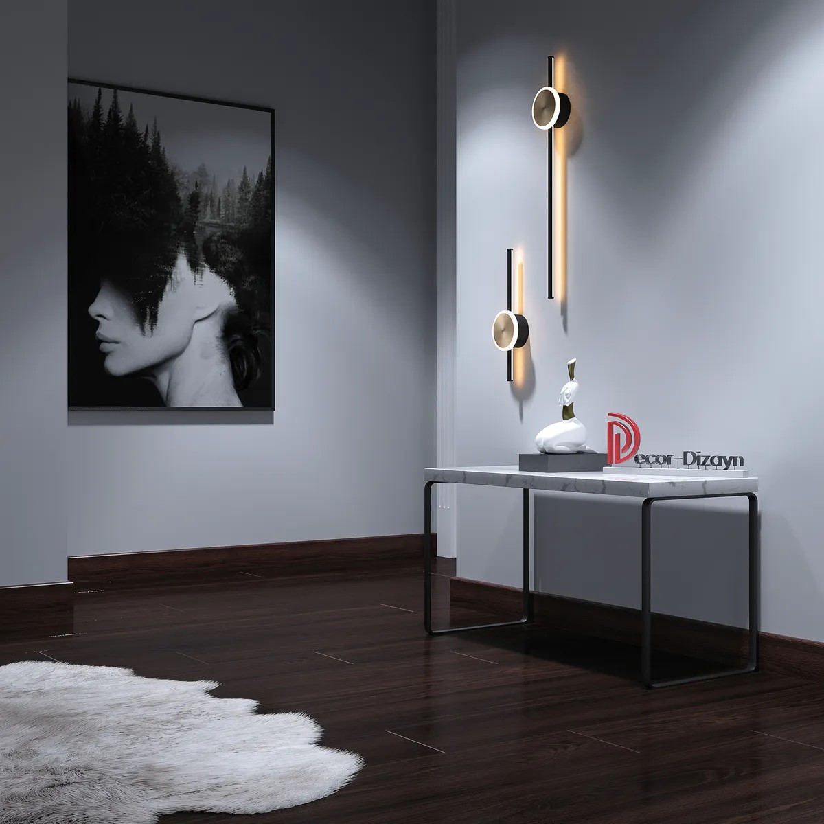 Плинтус  Decor-Dizayn 706-88SH 2400×80×13 фото в интерьере