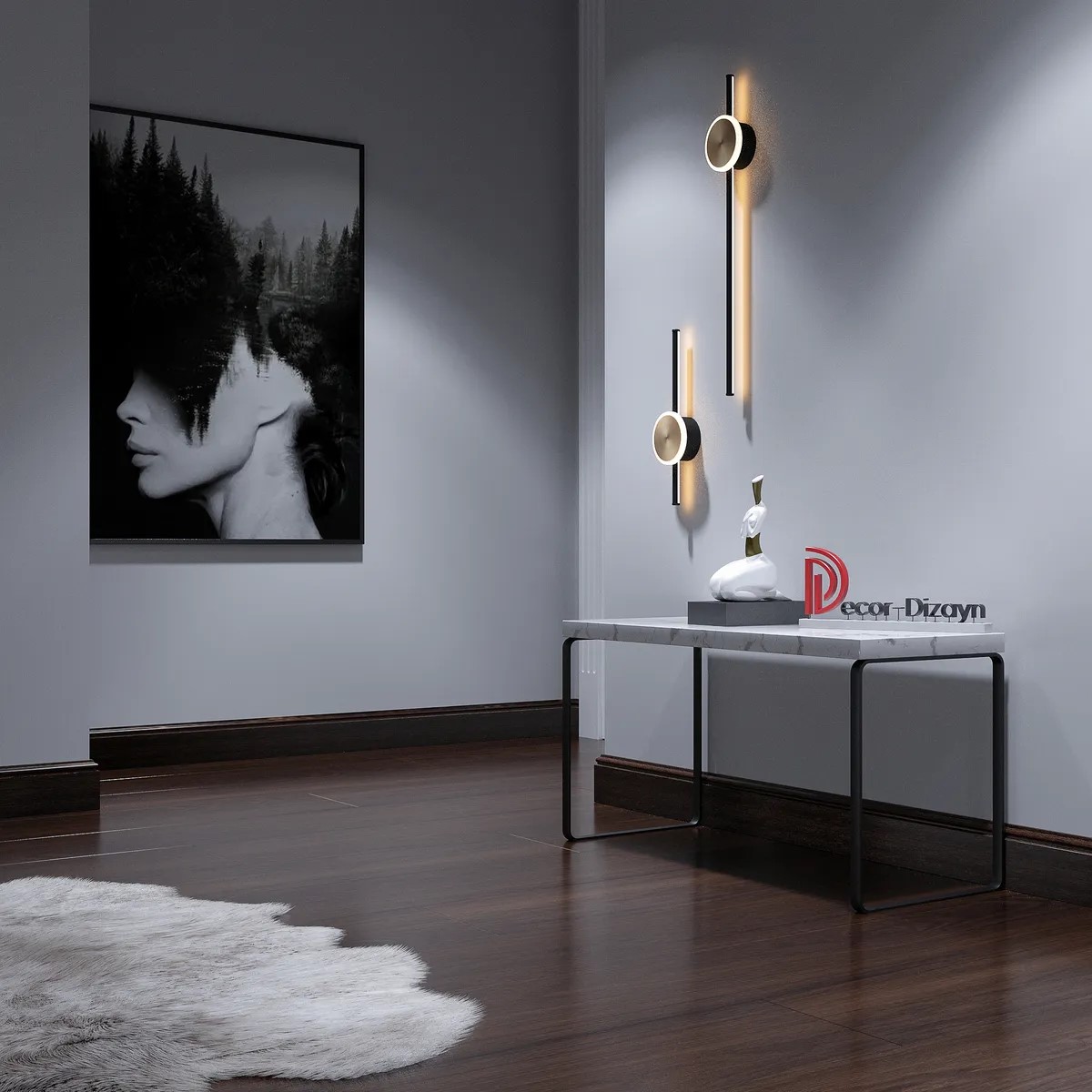 Плинтус  Decor-Dizayn 701-73SH 2400×100×16 фото в интерьере