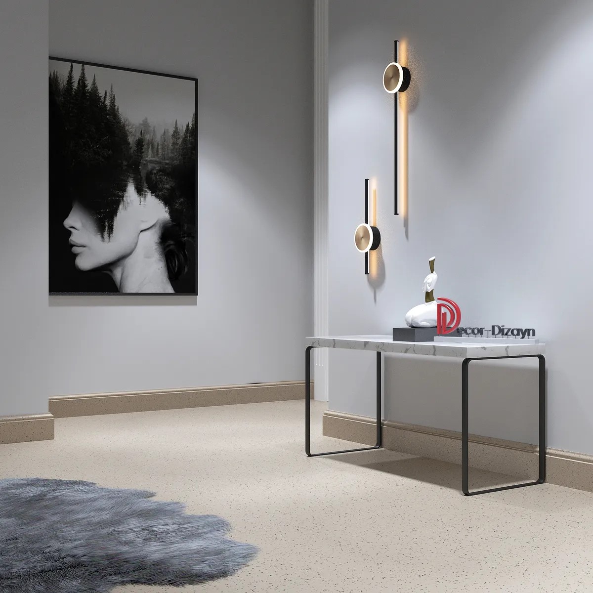 Плинтус  Decor-Dizayn 701-74 2400×100×16 фото в интерьере