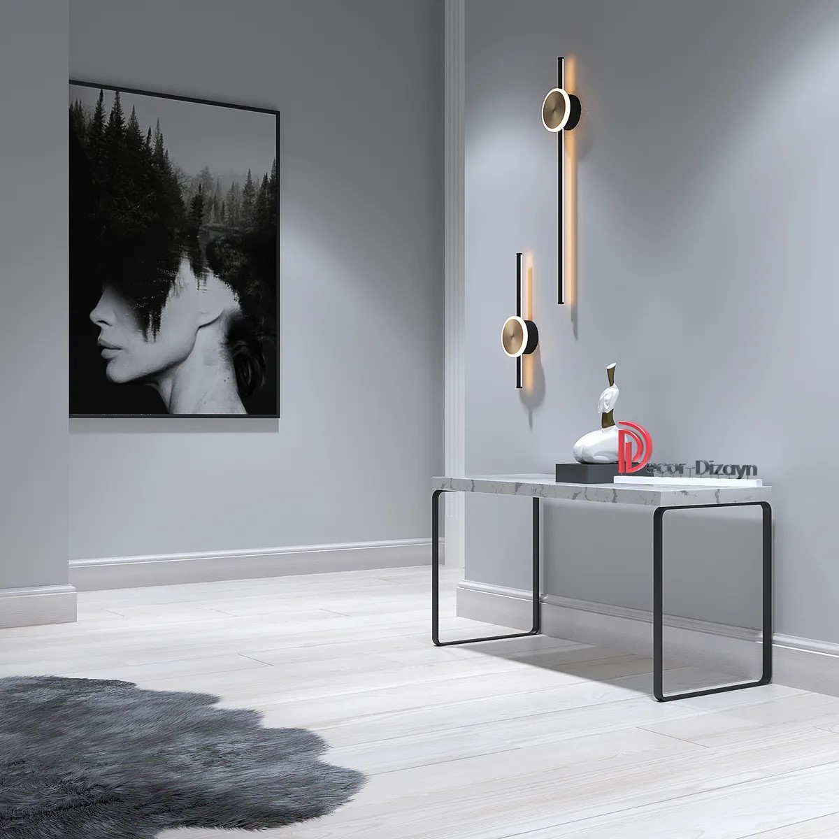 Плинтус  Decor-Dizayn 701-75 2400×100×16 фото в интерьере