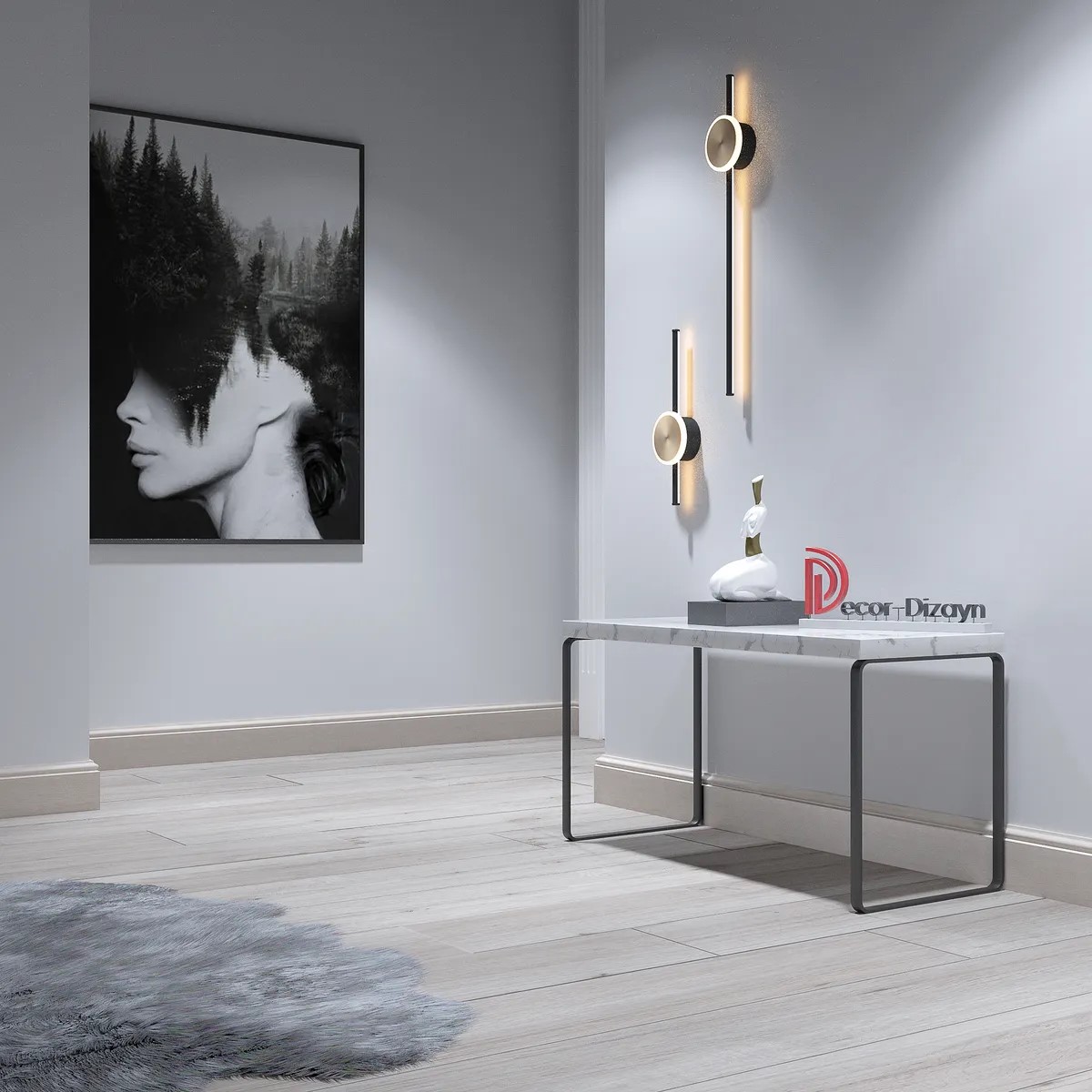 Плинтус Decor-Dizayn 701-77 2400×100×16 фото в интерьере