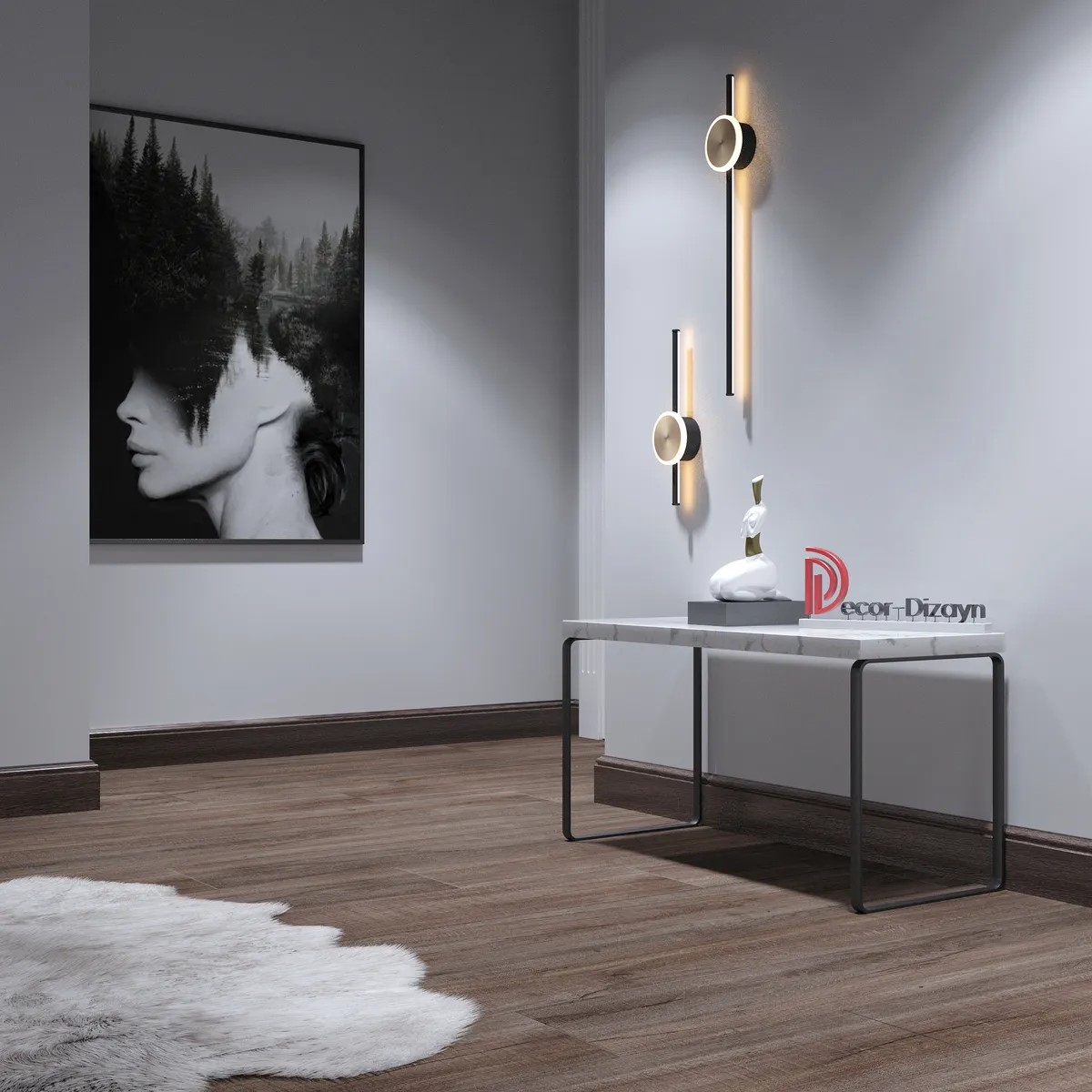 Плинтус  Decor-Dizayn 701-81SH 2400×100×16 фото в интерьере