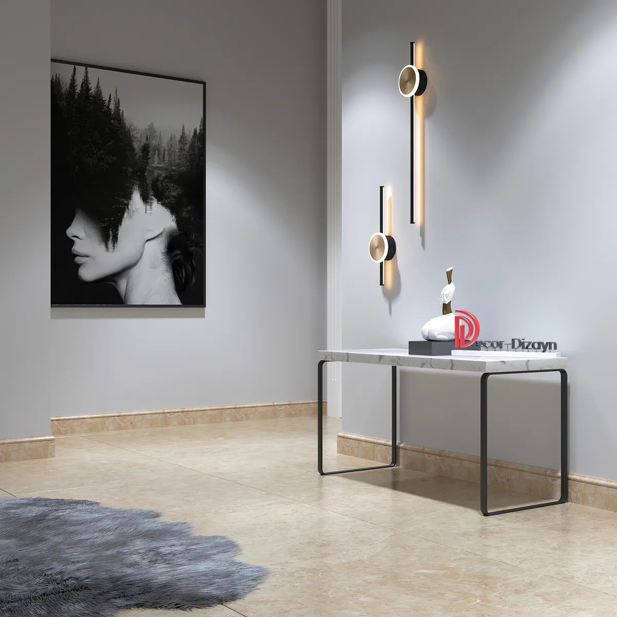 Плинтус  Decor-Dizayn 005-10 2400×79×13 фото в интерьере