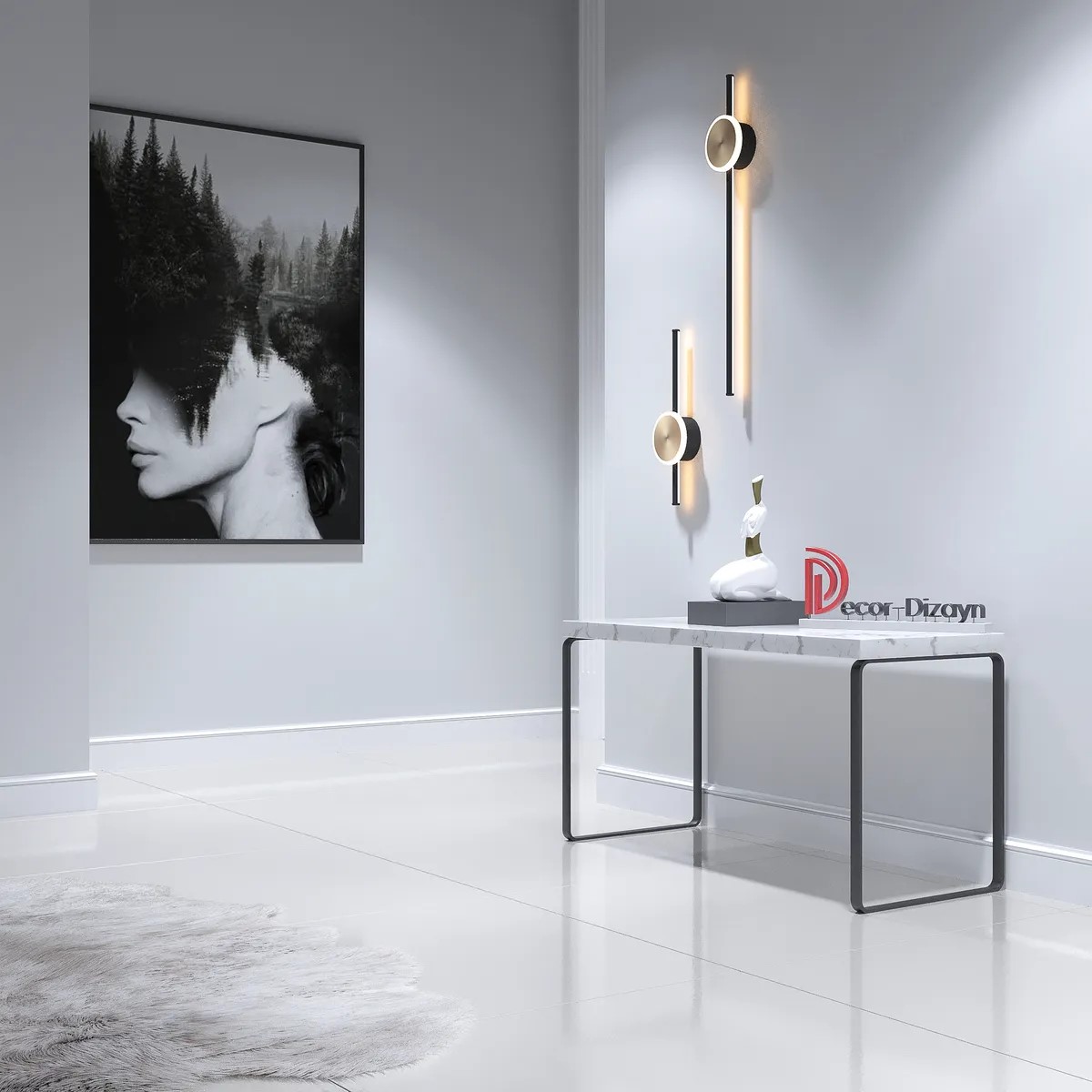 Плинтус  Decor-Dizayn 005-115 2400×79×13 фото в интерьере