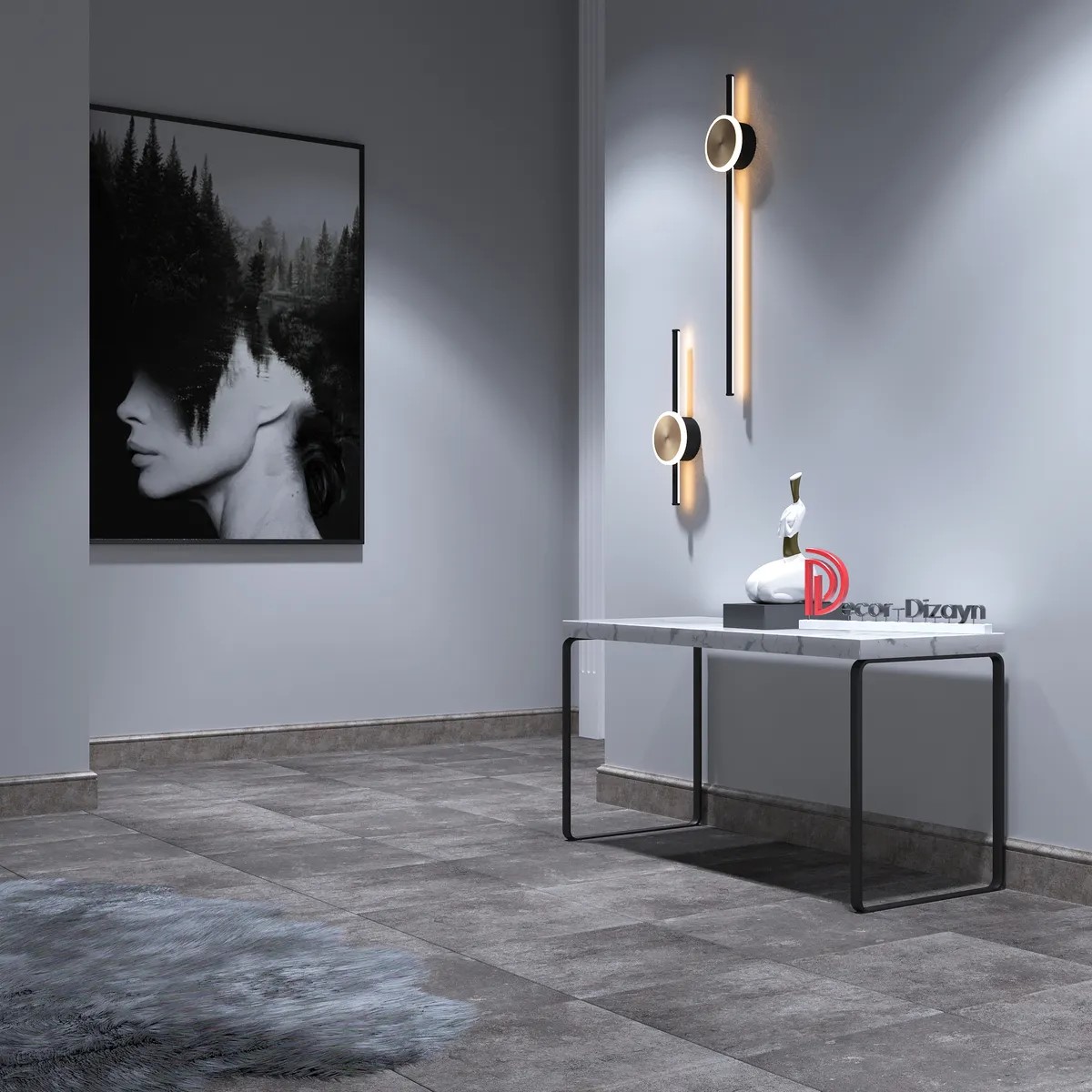 Плинтус  Decor-Dizayn 005-25 2400×79×13 фото в интерьере