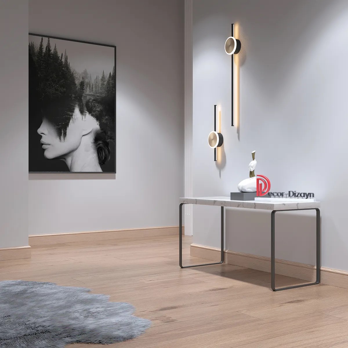 Плинтус  Decor-Dizayn 005-76SH 2400×79×13 фото в интерьере