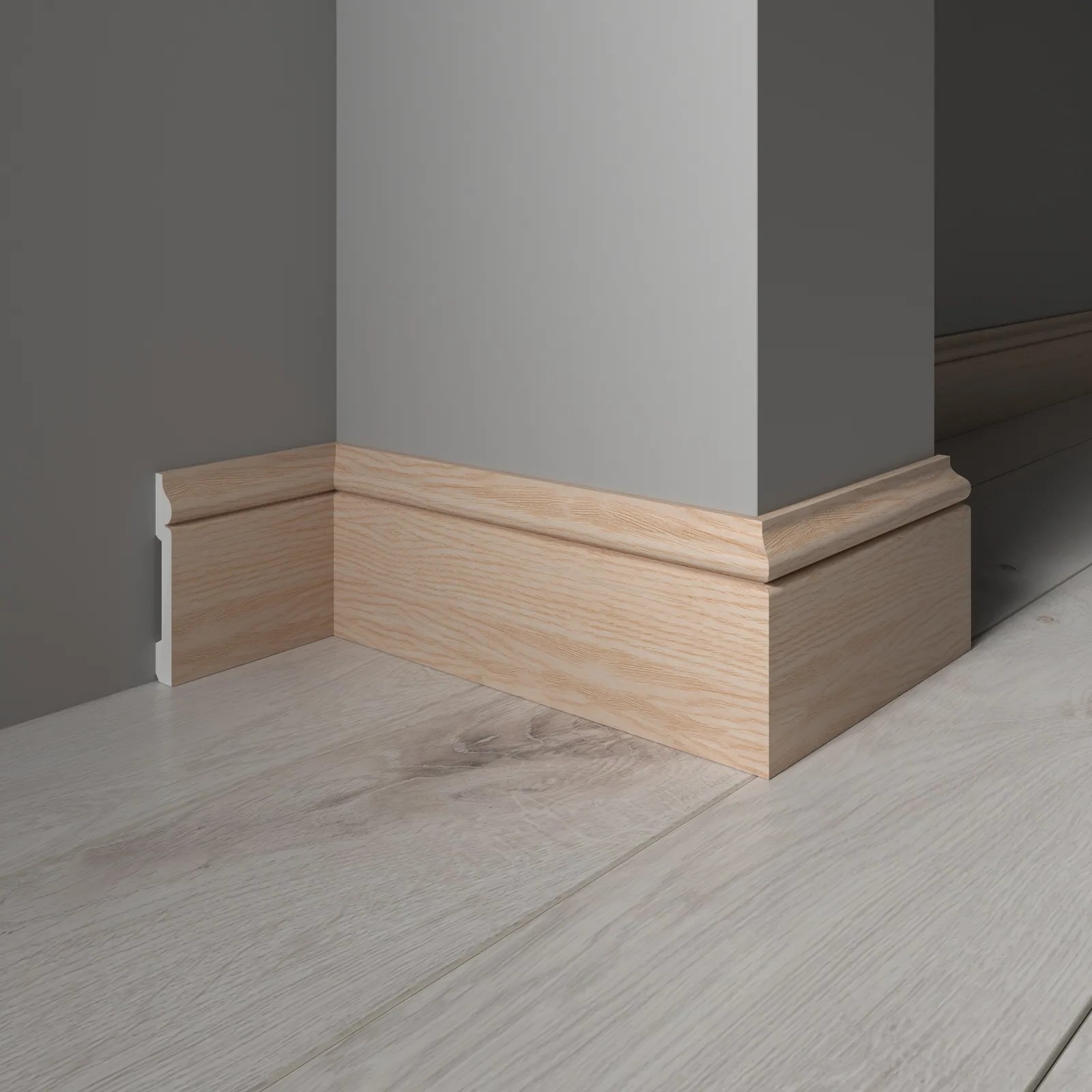 Плинтус  Decor-Dizayn 005-76SH 2400×79×13 фото в интерьере