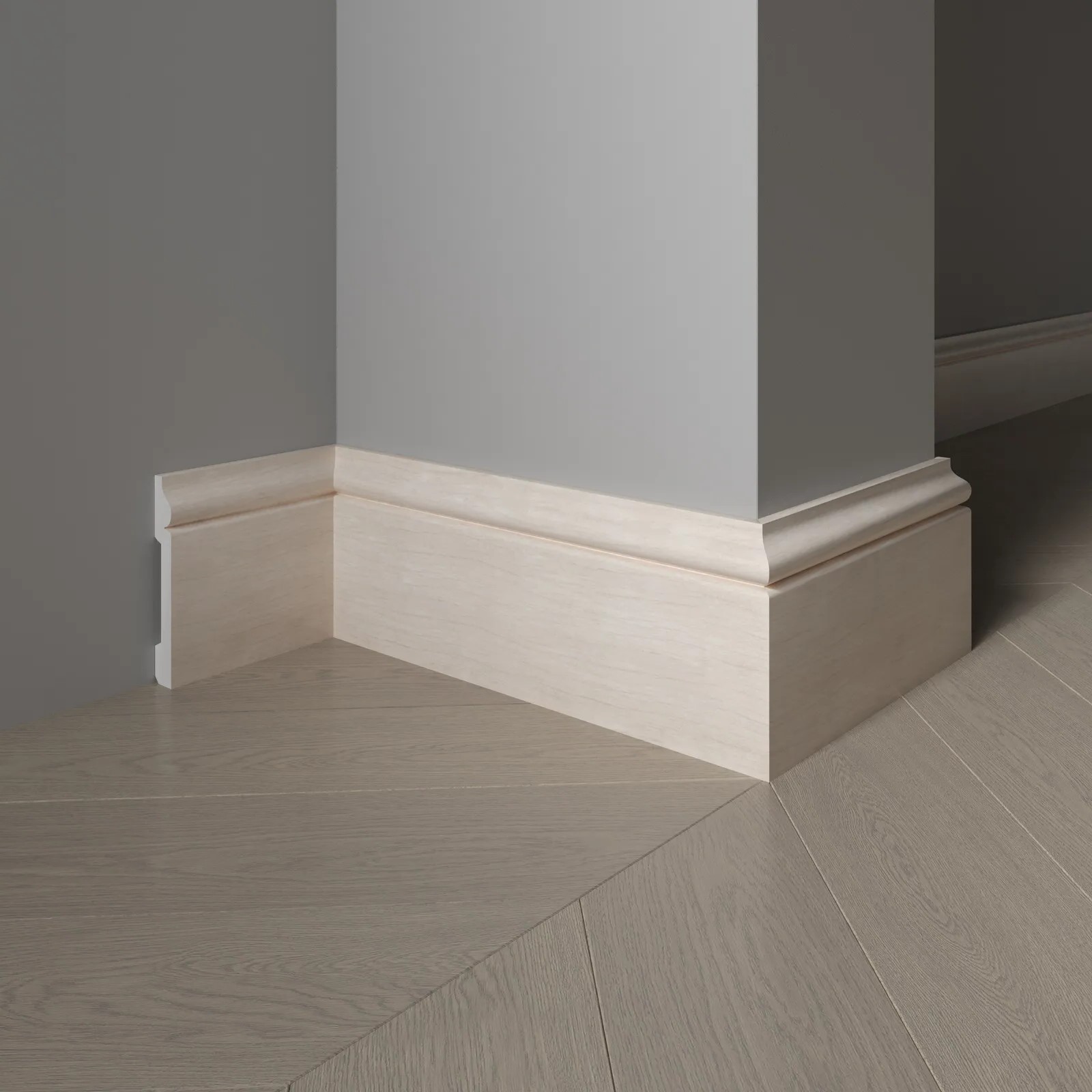 Плинтус  Decor-Dizayn 005-77 2400×79×13 фото в интерьере