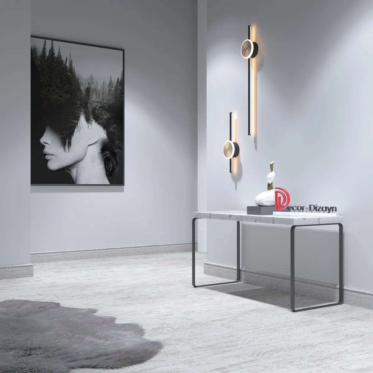 Плинтус  Decor-Dizayn 005-89SH 2400×79×13 фото в интерьере