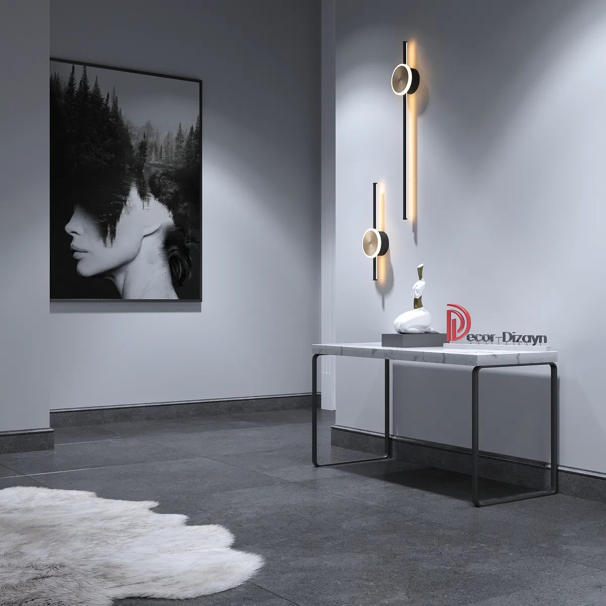 Плинтус  Decor-Dizayn 005-94 2400×79×13 фото в интерьере