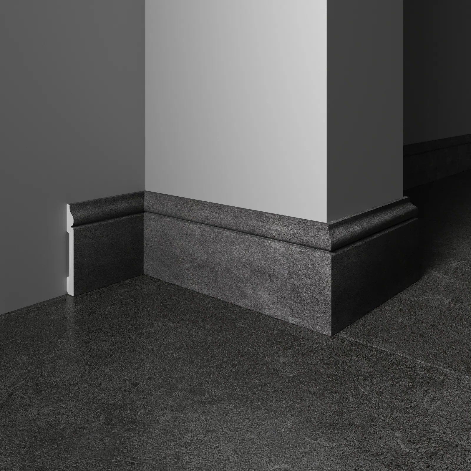 Плинтус  Decor-Dizayn 005-94 2400×79×13 фото в интерьере