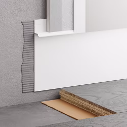 Плинтус алюминиевый скрытый с подсветкой Modern Decor RAL 9003 Белый 55-80-74 2500×104,6×14,5
