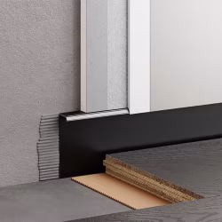 Плинтус алюминиевый скрытый с подсветкой Modern Decor RAL 9005 Черный 12-67-32 2500×50×12,8