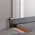 Плинтус алюминиевый скрытый с подсветкой Modern Decor Серебро без покрытия 74-25-15 2500×50×12,8
