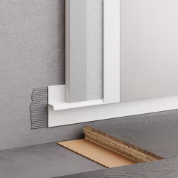 Плинтус алюминиевый теневой с подсветкой Modern Decor RAL 9003 Белый 73-38-47 2500×20×12,8