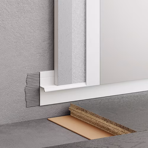 Плинтус алюминиевый теневой с подсветкой Modern Decor RAL 9003 Белый 73-38-47 2500×20×12,8