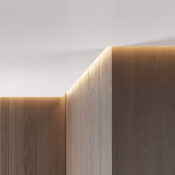Профиль теневой алюминиевый Modern Decor RAL 9005 Черный муар 52-79-46 2500×38×45