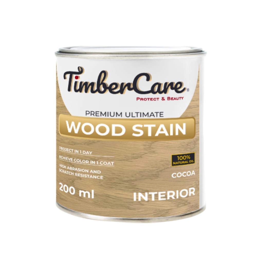 Масло для дерева TimberCare Wood Stain цвет Какао 350085 шелковисто-матовое 0,2 л Масло для дерева TimberCare Wood Stain цвет Какао 350085 шелковисто-матовое 0,2 л