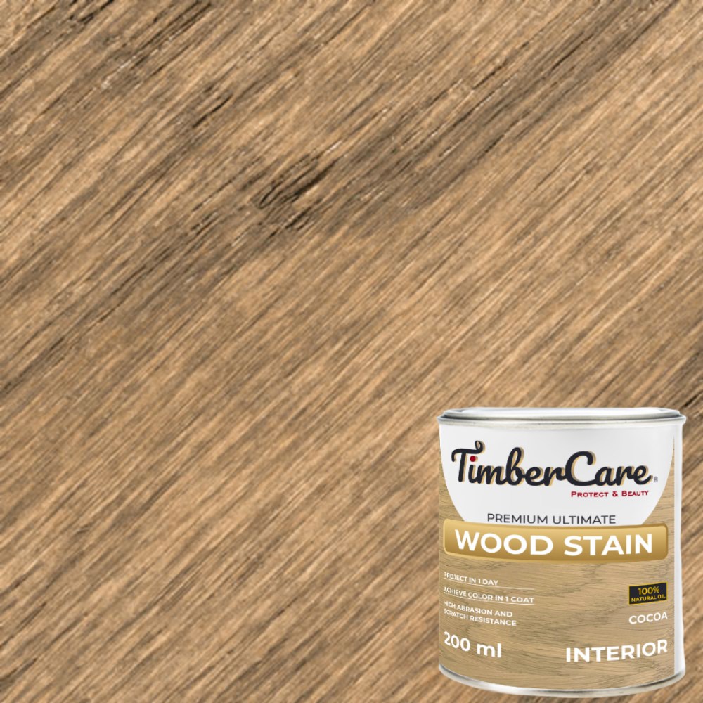 Масло для дерева TimberCare Wood Stain цвет Какао 350085 шелковисто-матовое 0,2 л Масло для дерева TimberCare Wood Stain цвет Какао 350085 шелковисто-матовое 0,2 л