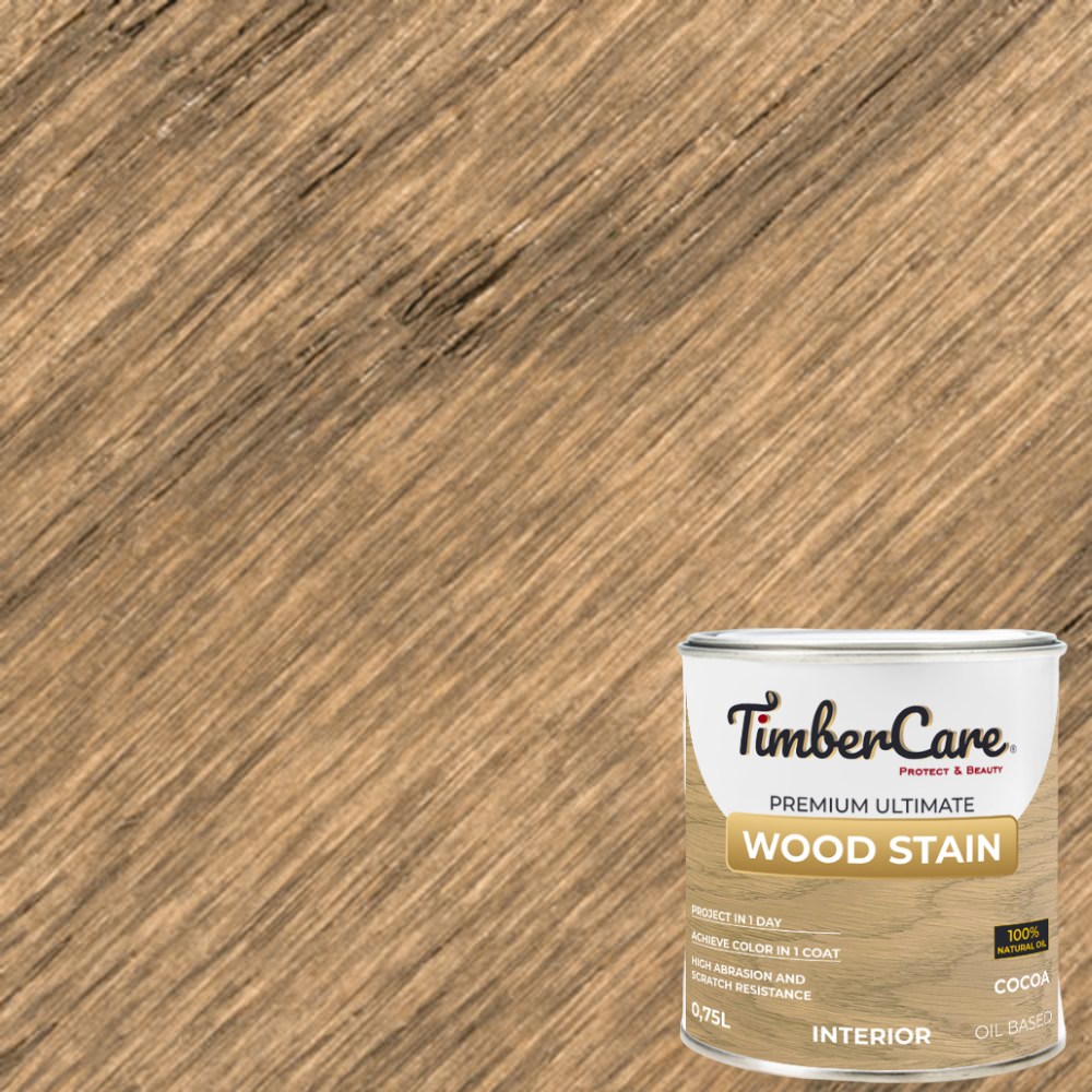 Масло для дерева TimberCare Wood Stain цвет Какао 350086 шелковисто-матовое 0,75 л Масло для дерева TimberCare Wood Stain цвет Какао 350086 шелковисто-матовое 0,75 л