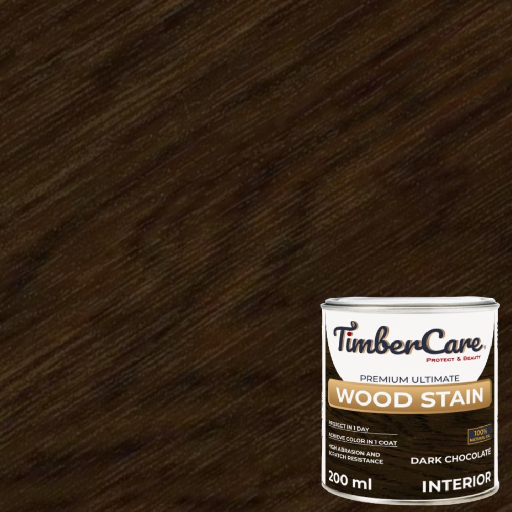 Масло для дерева TimberCare Wood Stain цвет Темный шоколад 350089 шелковисто-матовое 0,2 л