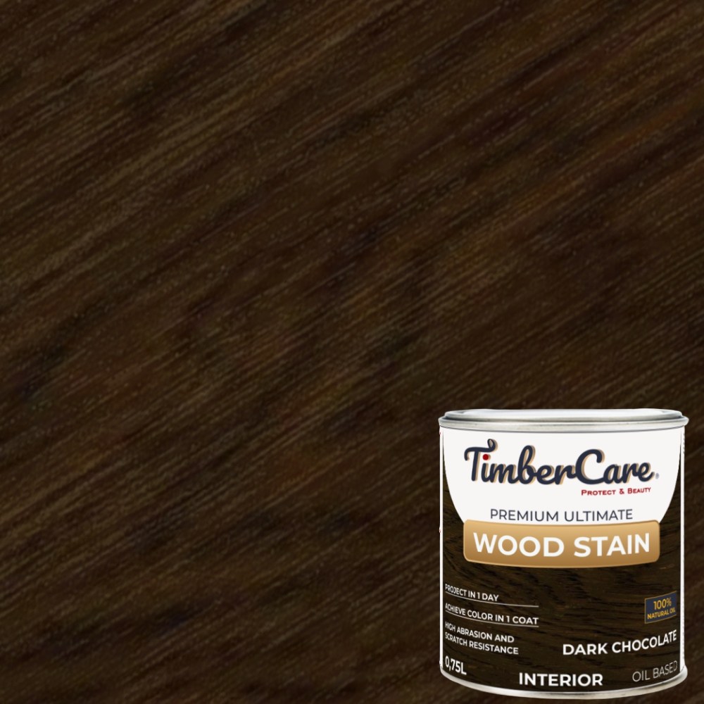 Масло для дерева TimberCare Wood Stain цвет Темный шоколад 350090 шелковисто-матовое 0,75 л