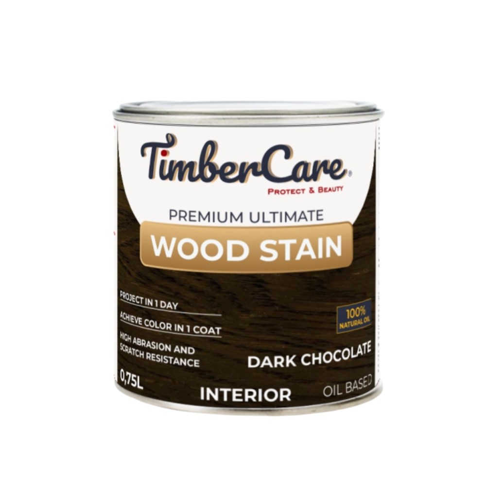 Масло для дерева TimberCare Wood Stain цвет Темный шоколад 350090 шелковисто-матовое 0,75 л