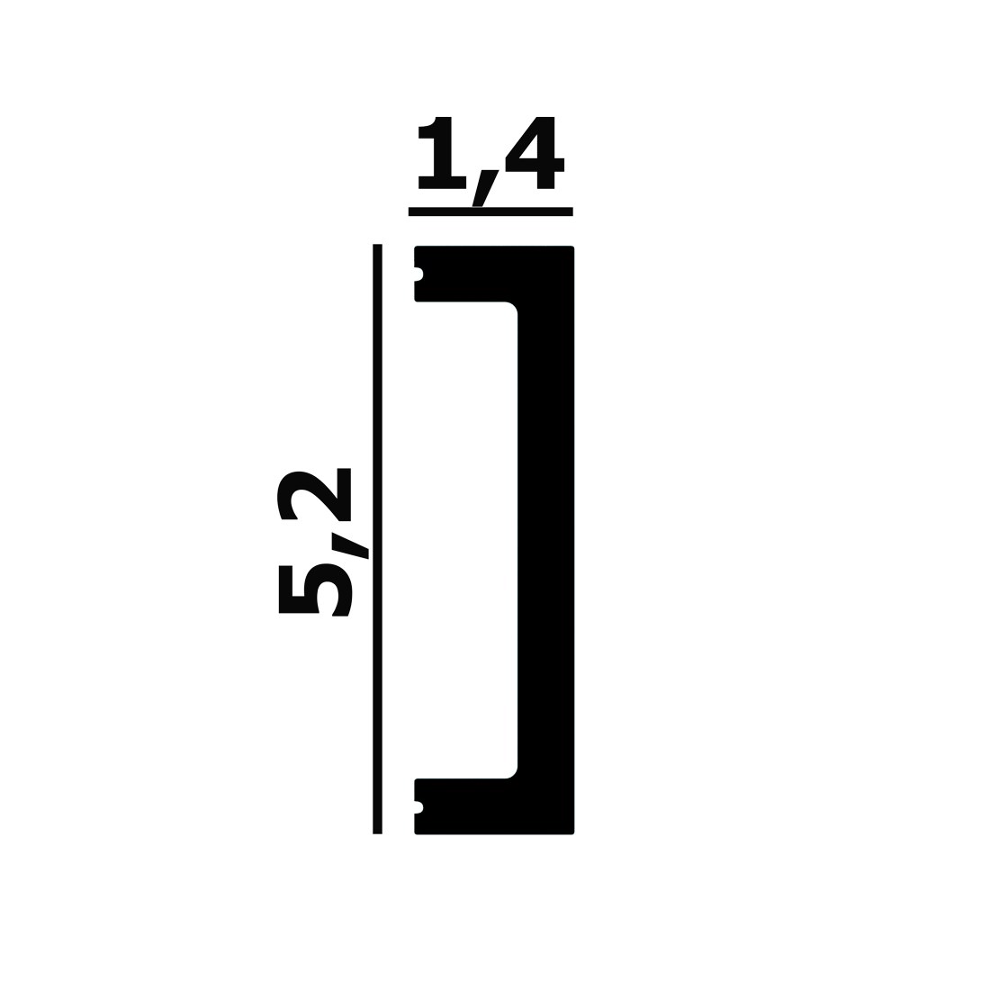Молдинг под покраску Перфект Плюс P125 2800×52×14