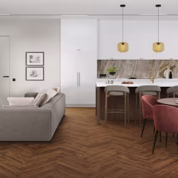 Кварцвиниловый SPC ламинат Damy Floor London Дерби 0036-1 венгерская елка 615×123×4