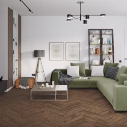 Кварцвиниловый SPC ламинат Damy Floor London Дерби 0036-1 венгерская елка 615×123×4