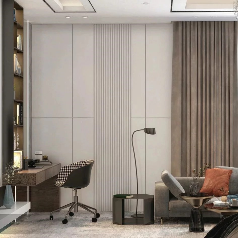 Профиль алюминиевый теневой Laconistiq Classic Светлое золото 21-15-300 3000×37×10,7 фото в интерьере