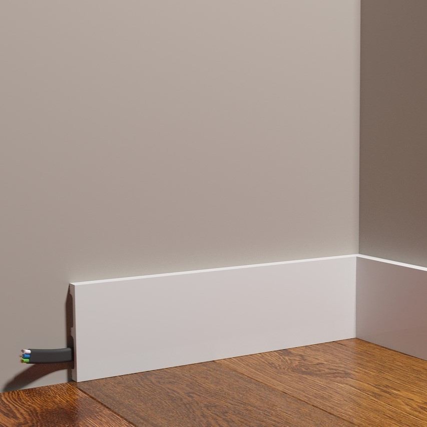 Плинтус под покраску гибкий Decor-Dizayn Грани DD708F 2000×80×13