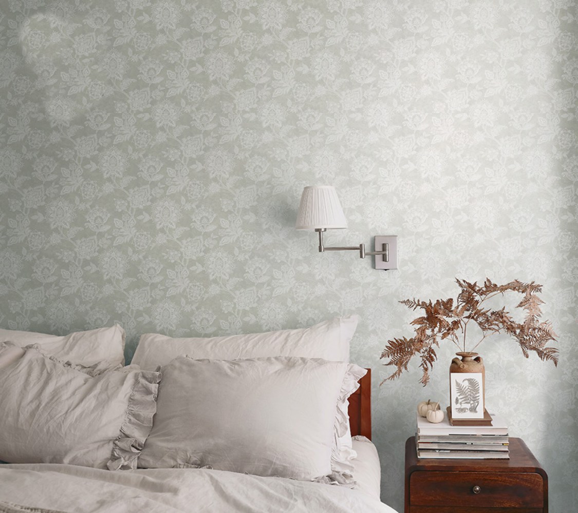 Обои WallTrend Imperial Aurora Lace Herbs IMP13005 10×1 фото в интерьере