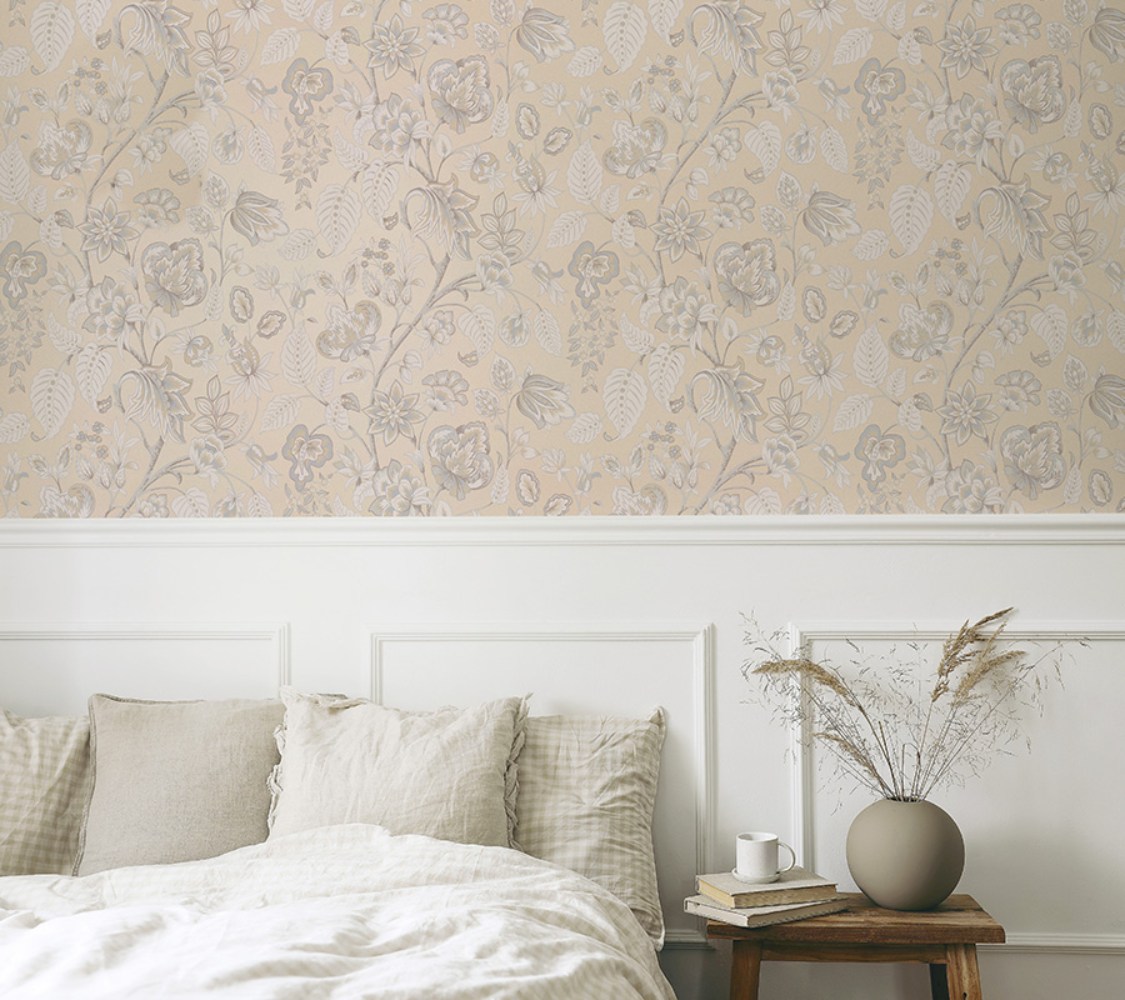 Обои WallTrend Imperial Aurora Jacobin Flowers IMP11004 10×1 фото в интерьере