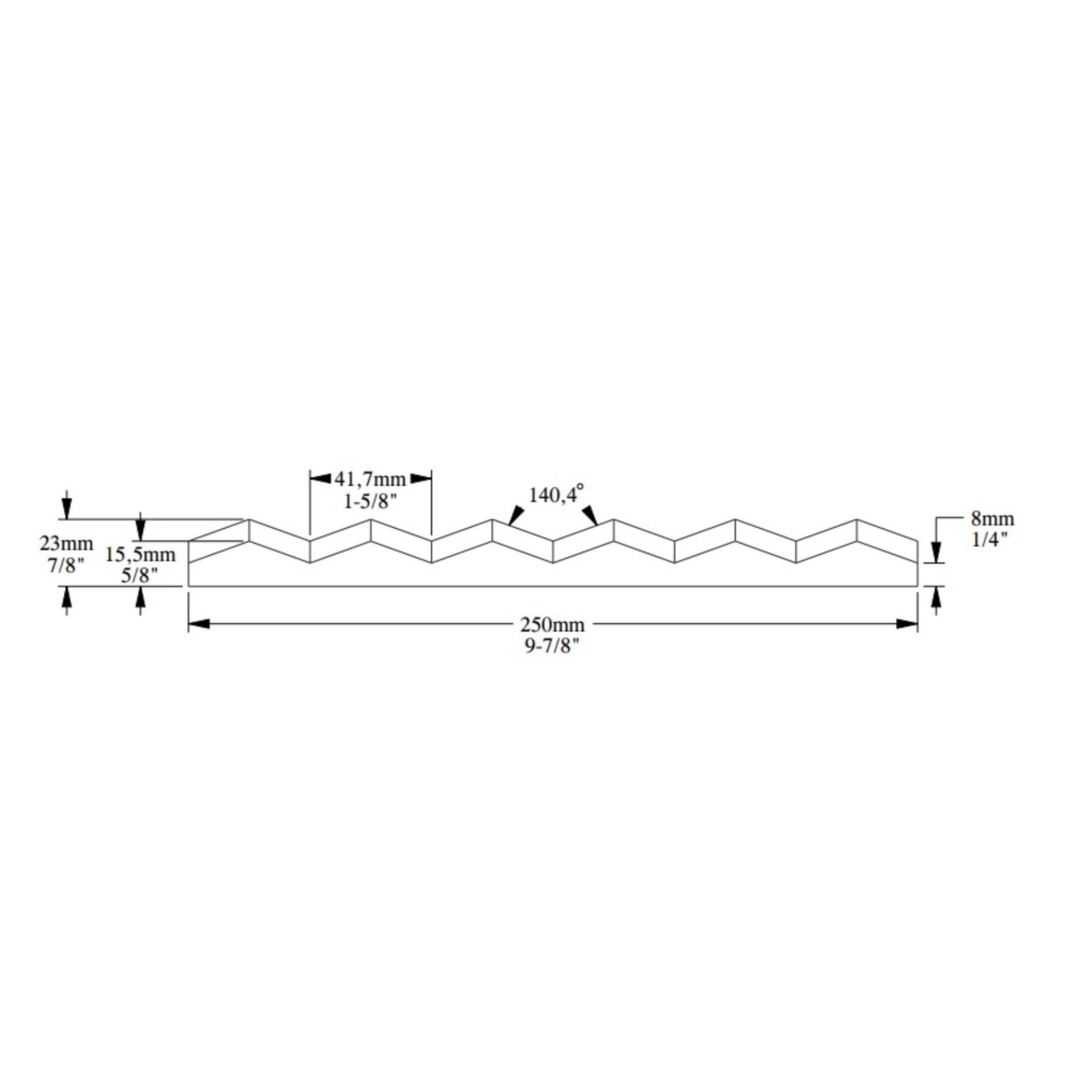 Стеновая панель под покраску Orac Decor W115 Slope 2000×250×23