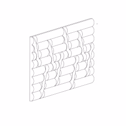 Стеновая панель под покраску Orac Decor W213 Hill Trace 2000×250×16