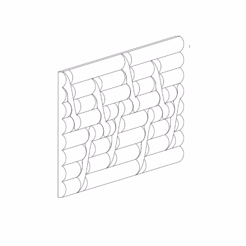 Стеновая панель под покраску Orac Decor W213 Hill Trace 2000×250×16