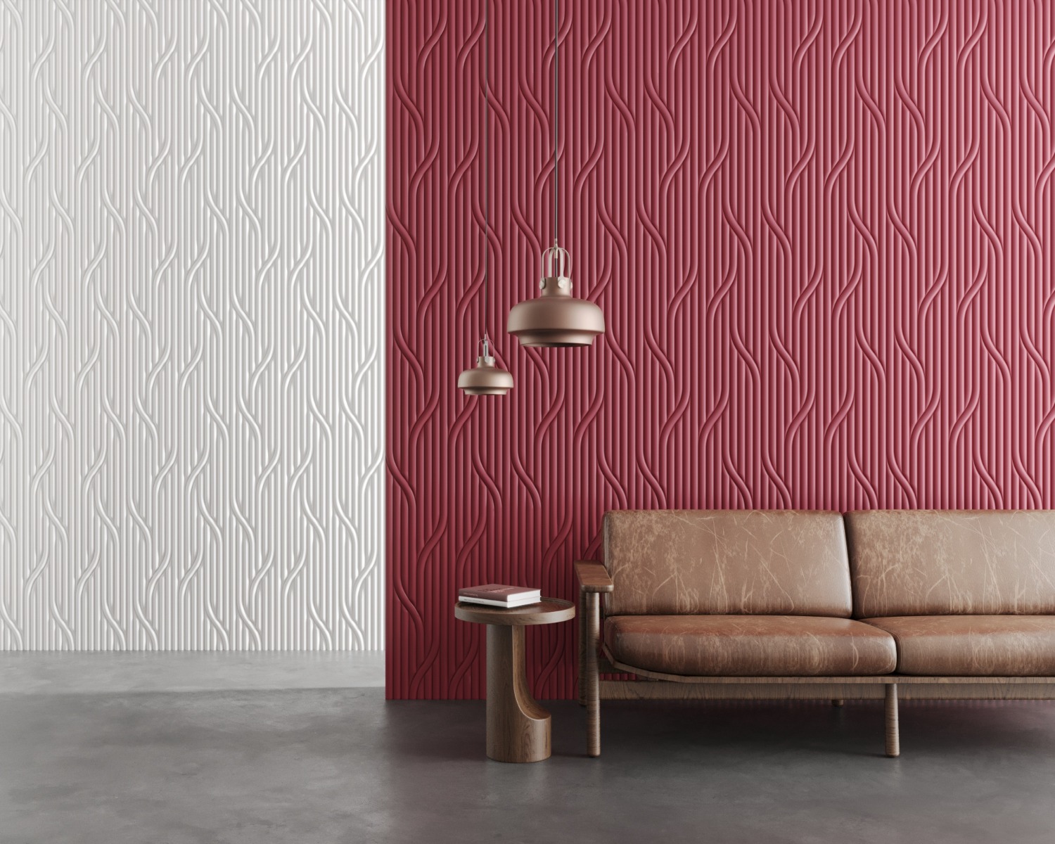 Стеновая панель под покраску Orac Decor W213 Hill Trace 2000×250×16 фото в интерьере