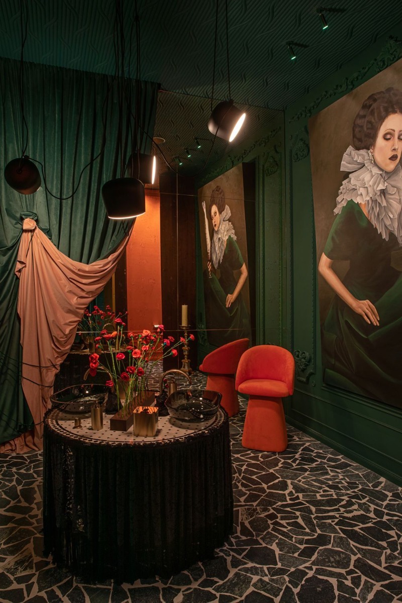 Стеновая панель под покраску Orac Decor W213 Hill Trace 2000×250×16 фото в интерьере