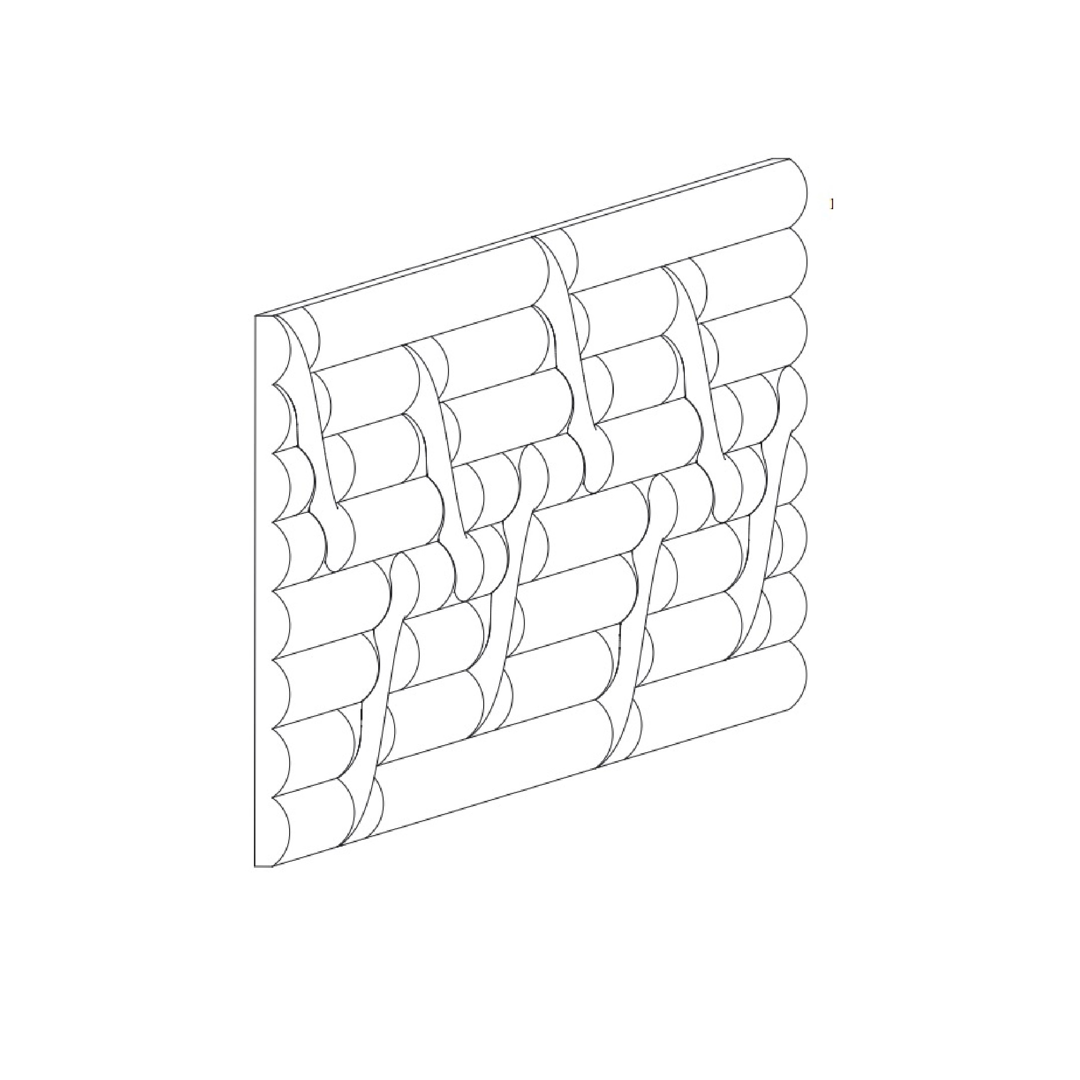 Стеновая панель под покраску Orac Decor W213 Hill Trace 2000×250×16