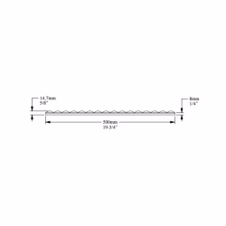Стеновая панель под покраску Orac Decor W215 Hill Bead 500×800×15