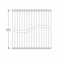 Стеновая панель под покраску Orac Decor W215 Hill Bead 500×800×15