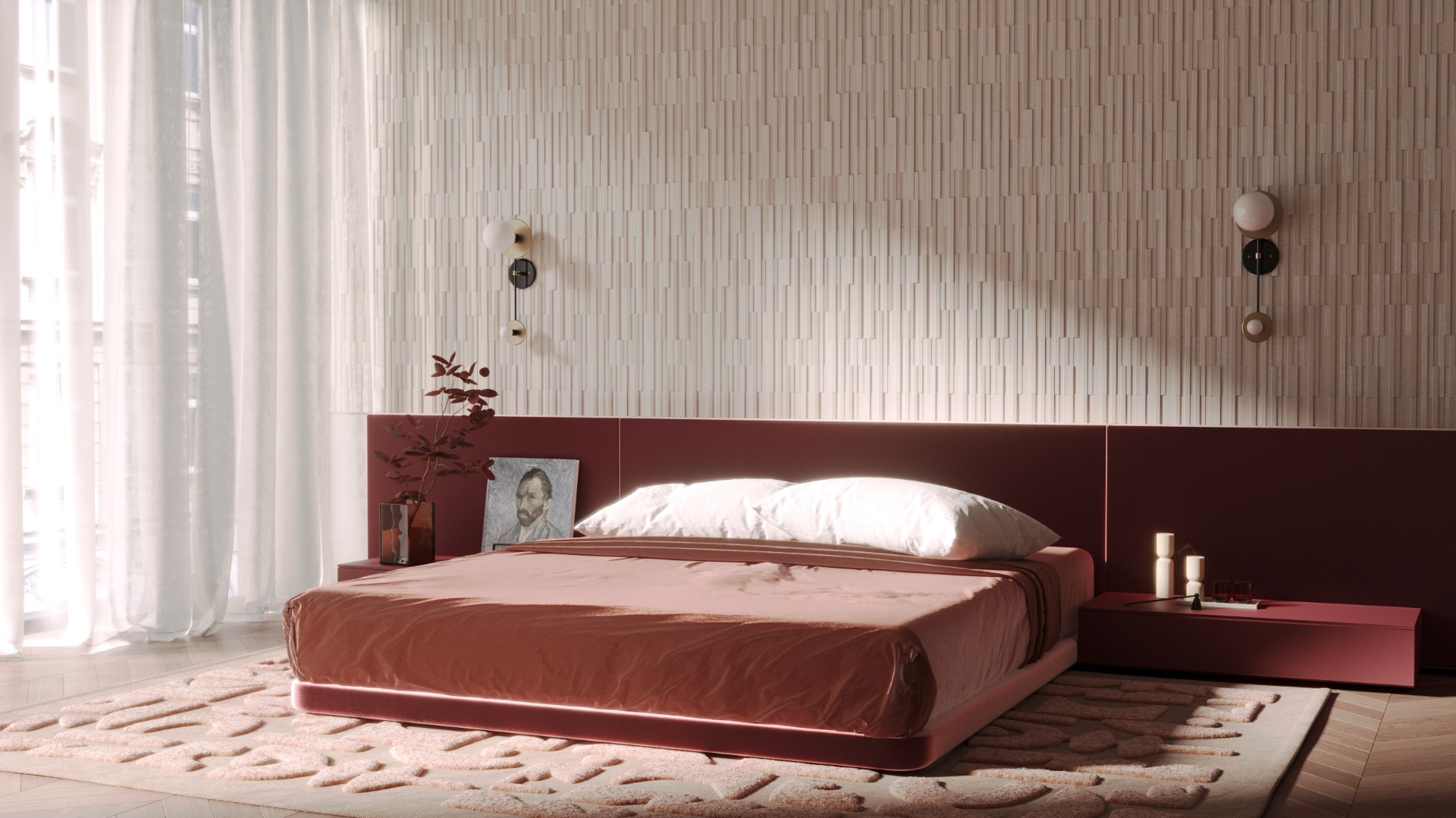 Стеновая панель под покраску Orac Decor W216 Matrix 2000×250×16 фото в интерьере