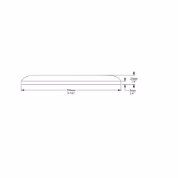 Стеновая панель под покраску Orac Decor W217 Pillow 2000×250×23