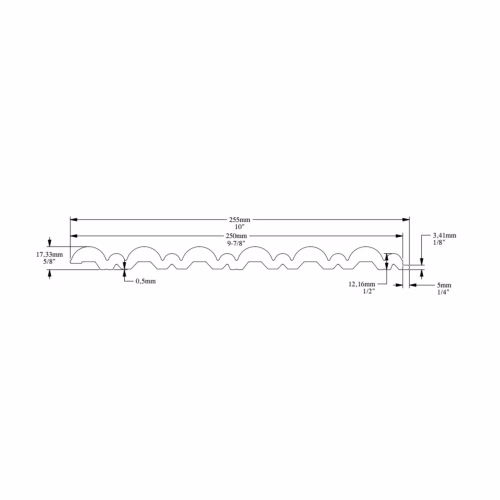 Стеновая панель под покраску Orac Decor WX211-2600 Flute 2600×255×17
