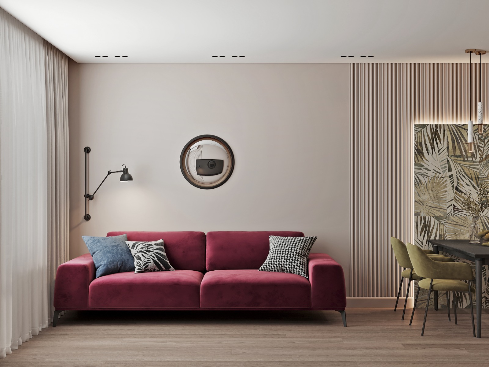 Стеновая панель под покраску Orac Decor WX211 Flute 2000×255×17 фото в интерьере