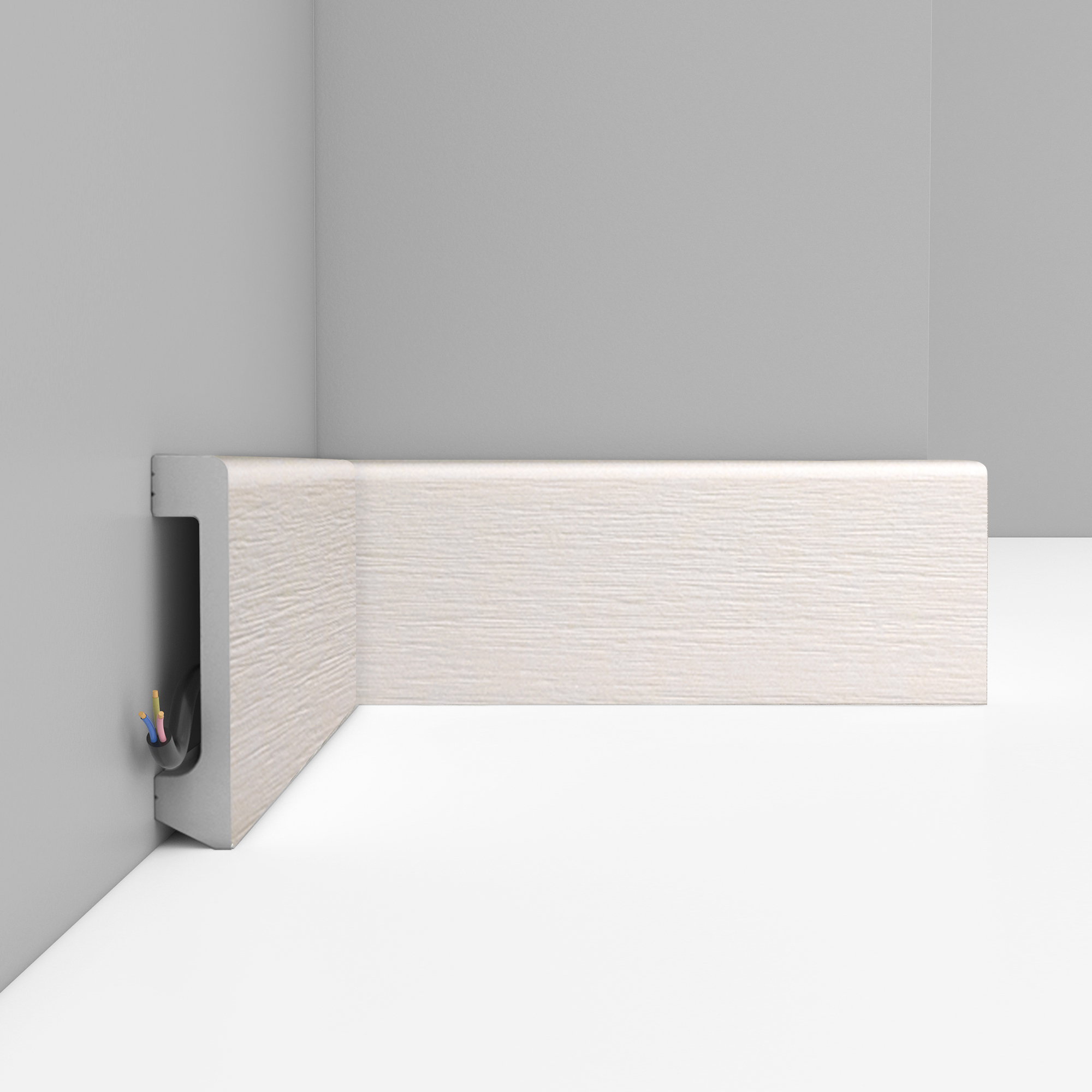 Плинтус Decomaster Дуб молочный D235-1070 2400×80×17