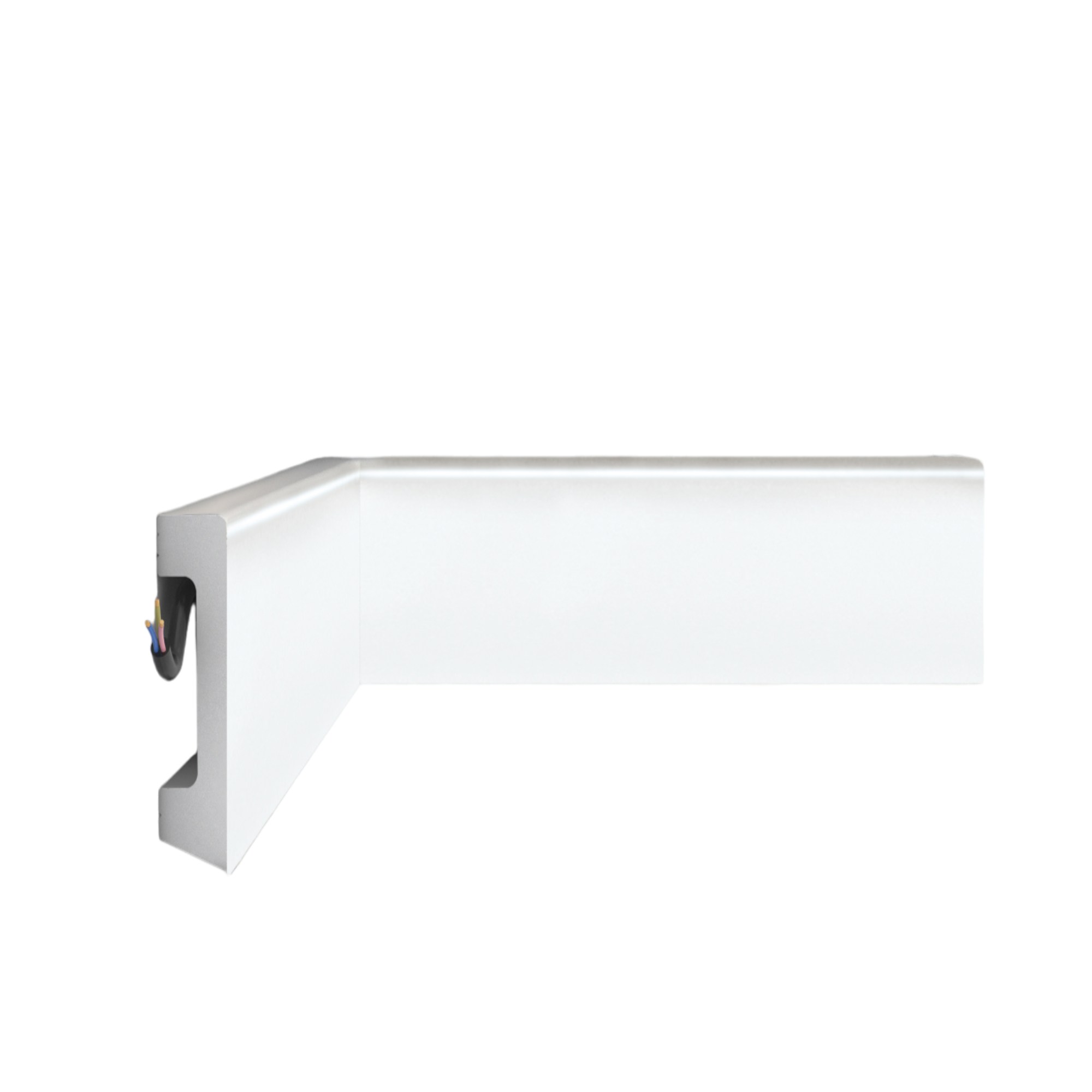 Плинтус Decomaster Белый D235-114 глянцевый 2400×80×17 Плинтус Decomaster Белый D235-114 глянцевый 2400×80×17