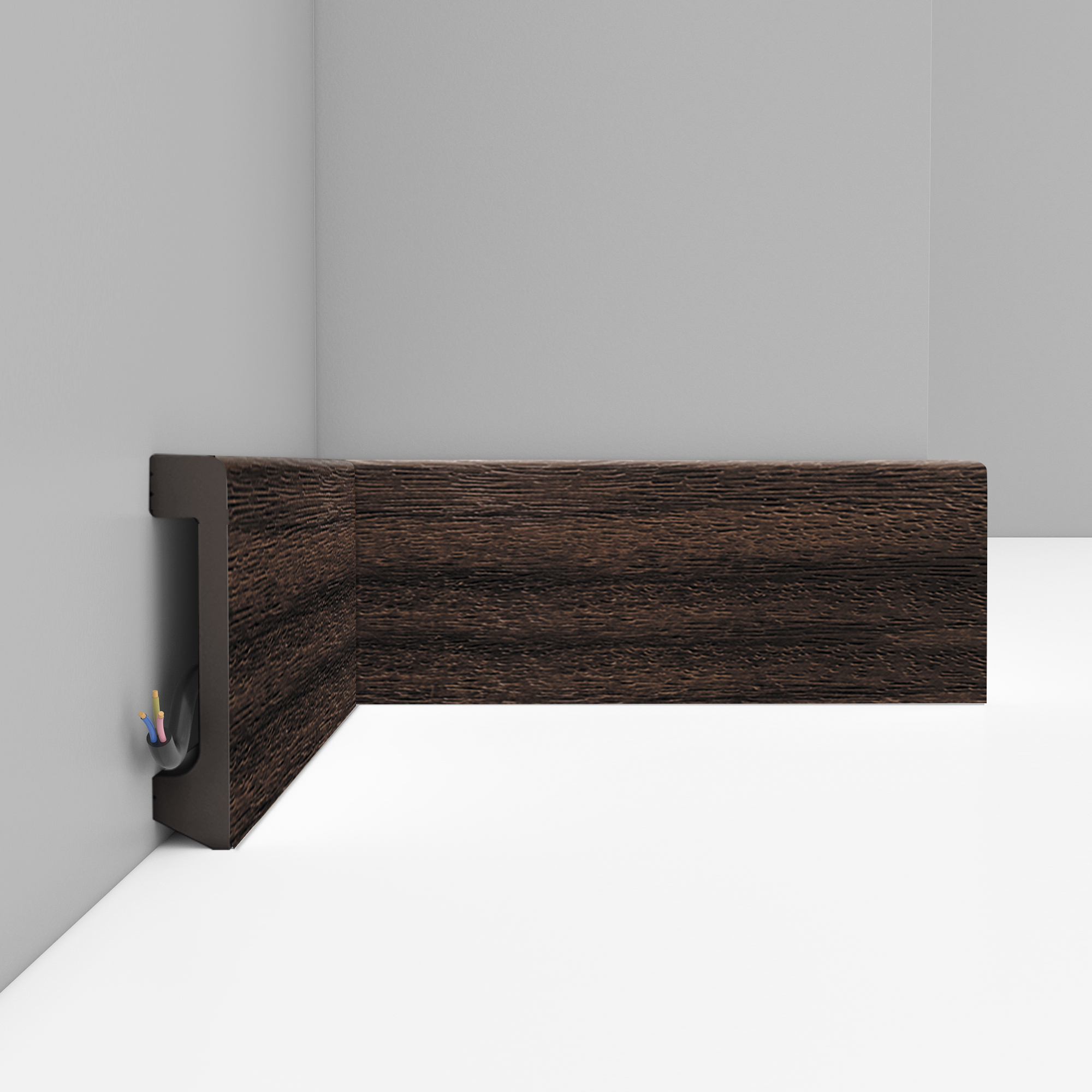 Плинтус Decomaster Махагон D235-438 2400×80×17